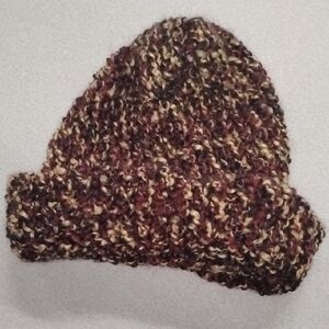 Cozy Multicolor Knit Beanie Hat For Cold Weather Skiing and Winter Recreation